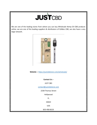 CBD Store | Justcbdstore.com