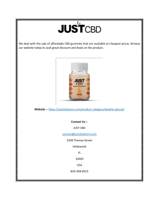 CBD Gummies Cheap | Justcbdstore.comq