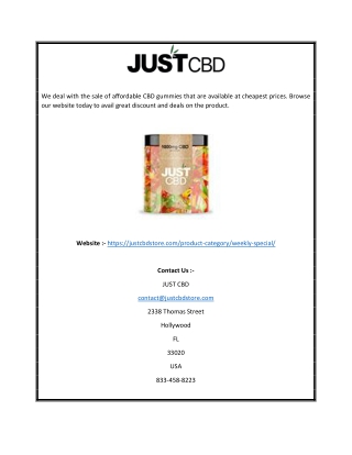 Cheap CBD Gummies | Justcbdstore.com