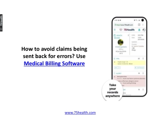 How to avoid claims being sent back for errors? Use Medical Billing Software