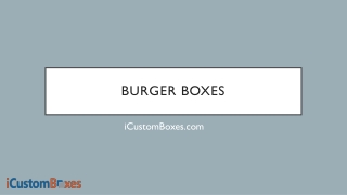 Custom Printed burger boxes-ppt