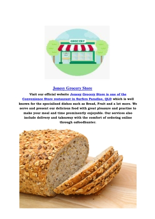 5% off - Jonesy Grocery Store Surfers Paradise, QLD