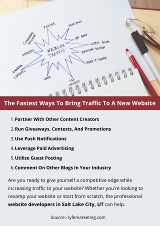 The Fastest Ways To Bring Traffic To A New Website
