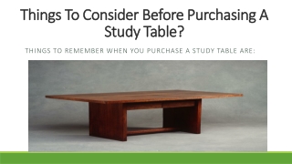 What Makes A Study Table So Important In Our Life?