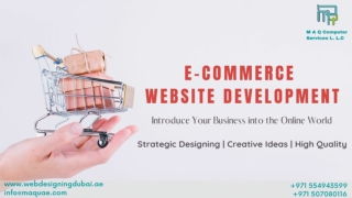 E commerce website development Dubai