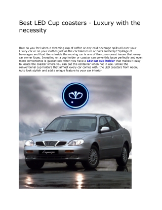 Best LED Cup coasters - Luxury with the necessity