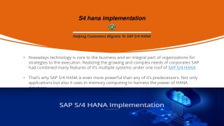 S4 hana implementation