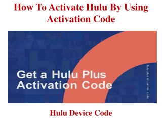 How To Activate Hulu By Using Activation Code