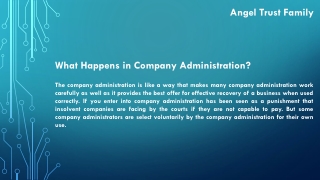 What Happens in Company Administration?