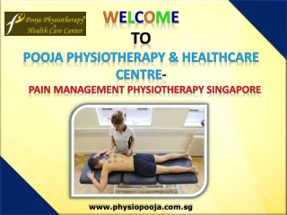 Pain Management Physiotherapy Singapore