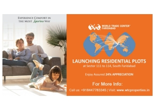 WTC Plots Faridabad Brochure | Residential Plots Starting from ₹22 Lakhs*