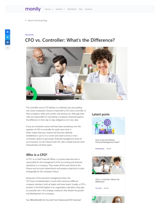 CFO vs. Controller: What’s the Difference?