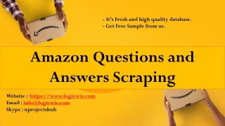 Amazon Questions and Answers Scraping