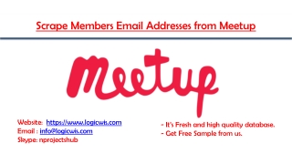 Scrape Members Email Addresses from Meetup