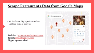 Scrape Restaurants Data from Google Maps