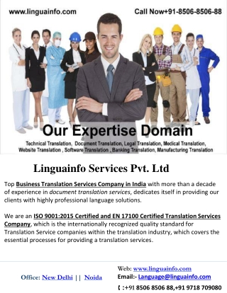 Language Translation Company In Delhi NCR, India Worldwide |Linguainfo