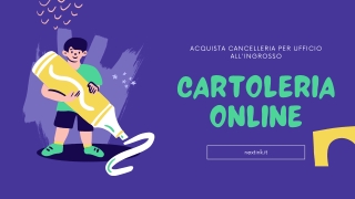 Cartoleria online