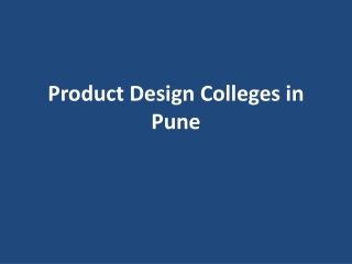 Product Design Colleges in Pune – MITAOE