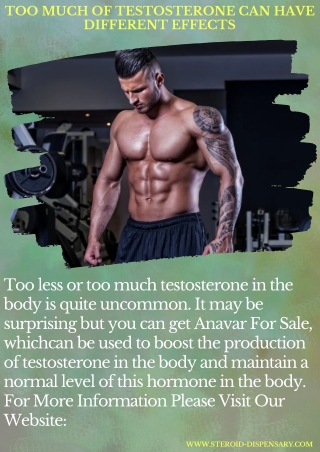 Too Much Of Testosterone Can Have Different Effects