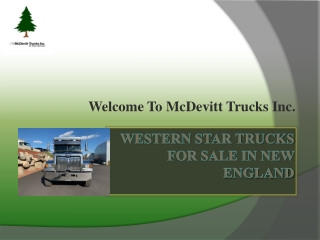 Western Star Trucks For Sale at McDevitt in New England