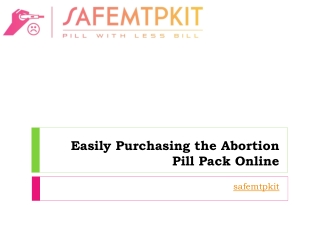 Easily Purchasing the Abortion Pill Pack Online