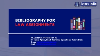Bibliography for Law Assignments