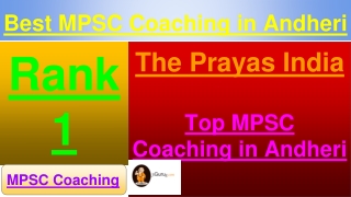 Best MPSC Coaching in Andheri.