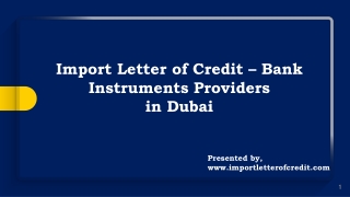 Trade Finance Providers – Import and Export Finance