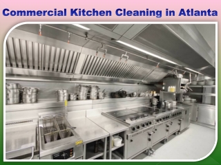 Commercial Kitchen Cleaning in Atlanta