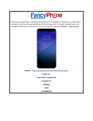 Fix Samsung | Fancyphone.se