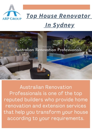 Best House Renovators in Sydney - Australian Renovation Professionals