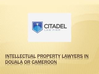 Intellectual property lawyers in Douala or Cameroon