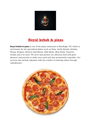 5% off - Royal kebab & pizza Restaurant Bentleigh, VIC