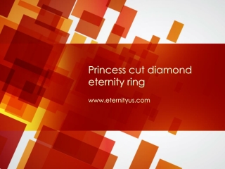 Princess-Cut Diamond Eternity Ring 18k Yellow Gold - www.eternityus.com