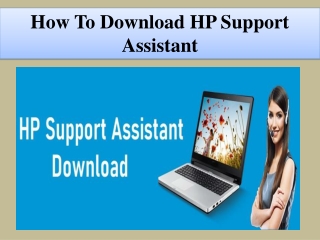 How To Download HP Support Assistant