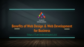 Benefits of Web Design & Web Development for Business