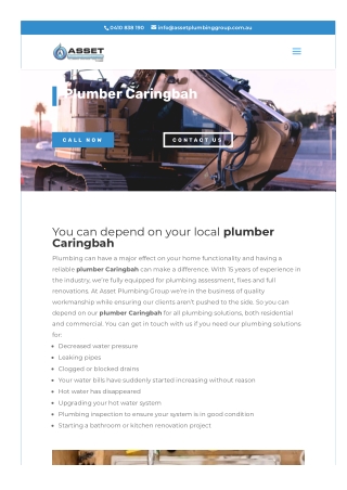 Plumber caringbah