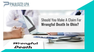 Should You Make A Claim For Wrongful Death In Ohio?