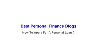 best personal finance blogs