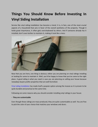 Find The Best Vinyl Siding Installation Company in Fort Worth