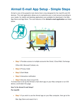 How to Setup an Airmail E-mail App for Mac and iOS? | Quick Steps