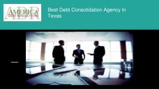 Best Debt Consolidation Agency In Texas