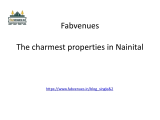 Properties in Nainital