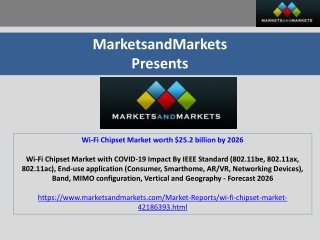 Wi-Fi Chipset Market worth $25.2 billion by 2026