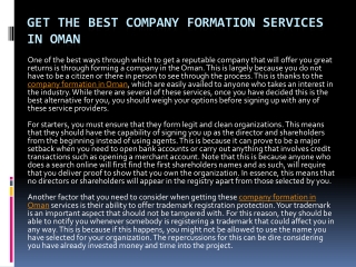 Get the Best Company Formation Services