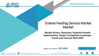 Enteral Feeding Devices Market - Growth, Trends & Forecast 2019 - 2025