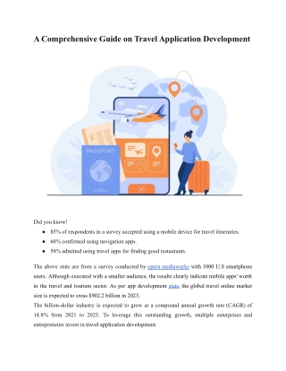 A Comprehensive Guide on Travel Application Development