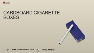 Cardboard cigarette box with Free Shipping in Texas, USA