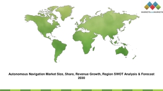 Autonomous Navigation Market Size, Share, Revenue Growth, Region SWOT Analysis & Forecast  2030