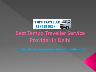 Best Tempo Traveller Service Provider In Delhi